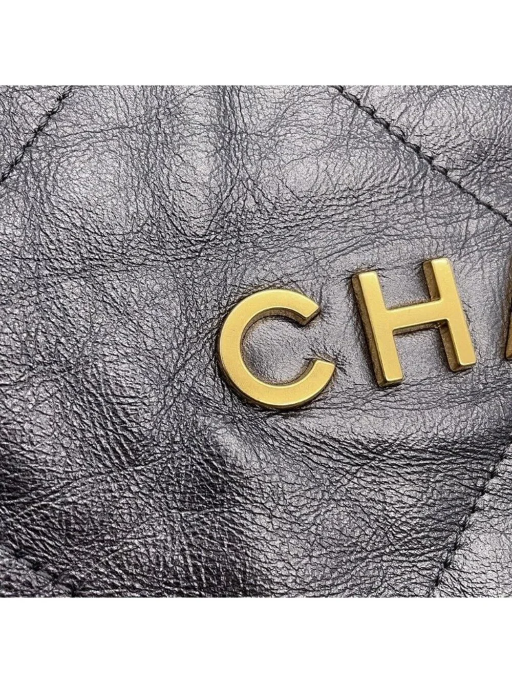 Chanel Backpack 22 Large Shiny Calf Leather
